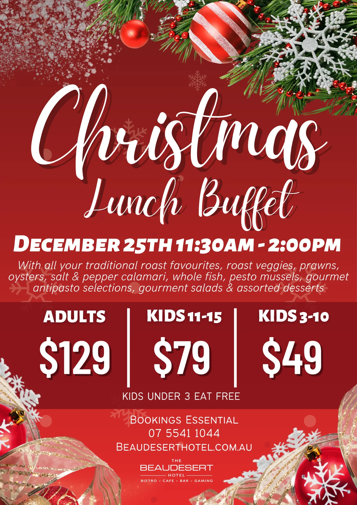 Christmas Day Lunch Buffet